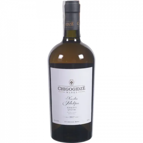 Вино Chigogidze Хіхві Квеврі 0,75 л сух. біле 12,5 (Грузія)