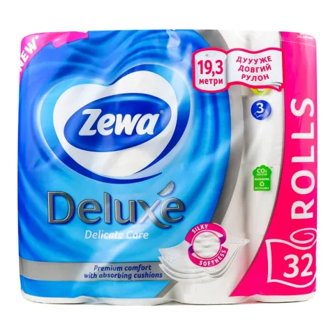Туалетний папір Zewa Deluxe 32 шт. білий