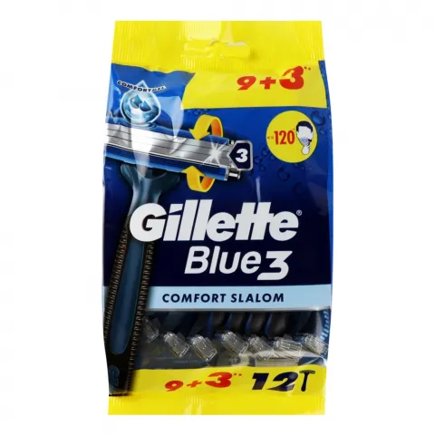 Станок однораз. д/гоління Gillette 9+3 шт. Blue 3 Comfort Slalom