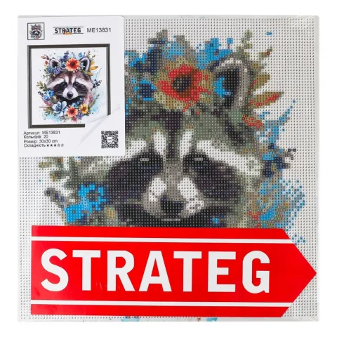 Набір д/творчості Strateg Алмазна картина без коробки в асорт. 30х30 см