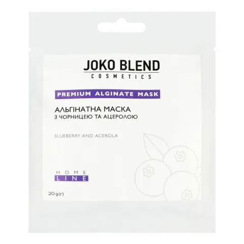 Маска д/обличчя Joko Blend 20 г Альгінатна з чорницею і ацеролою