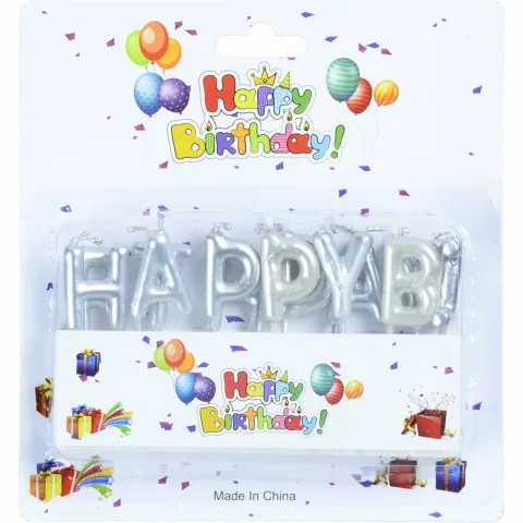 Набір свічок для торту, HAPPY BIRTHDAY арт. 6961-10 И735