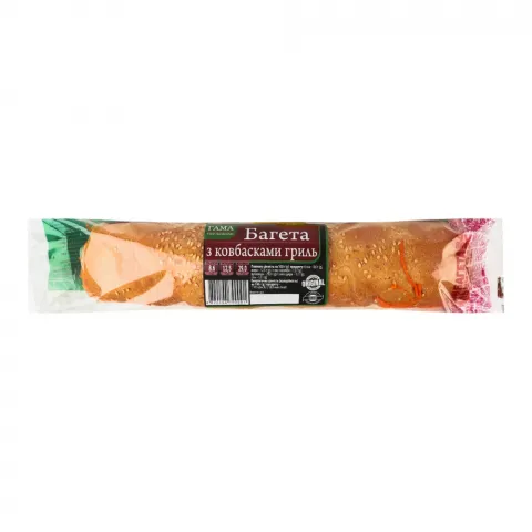 Багета Fresh Sandwiches 220 г з ковбасками гриль
