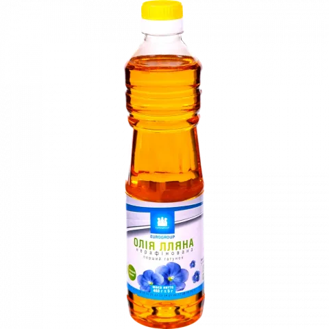 Олія Єврогруп 460 г пл. Лляна