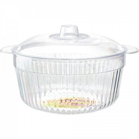 Миска пласт. з кришкою 22,519,514см арт. A9586-1 И196