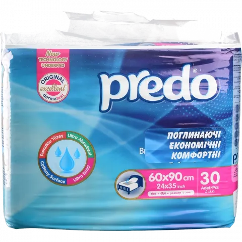 Пелюшки Predo дит. 30 шт. 60х90 см UP-132  И840 (Туреччина)