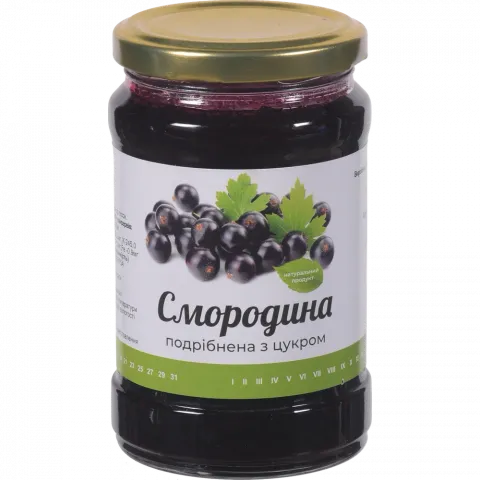 Конс Смородина 350 г скл. подрібнена з цукром