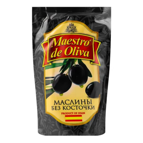 Маслини Маестро 170 г б/к д/пак.