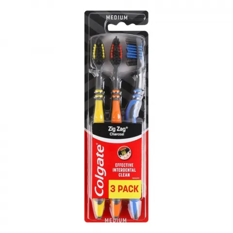 Зуб. щітка Colgate Зиг Заг Деревне вугілля 3 шт.