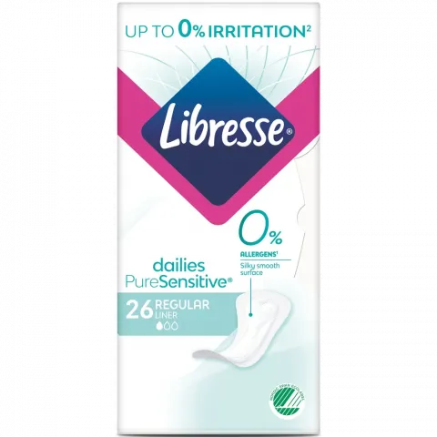 Прокладки щоден. Libresse 26 шт. Pure Sensitive Normal
