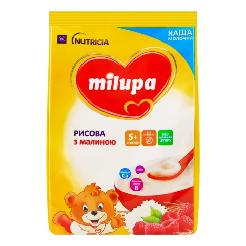 Каша Milupa 210 г рисова з малиною 5+ міс.