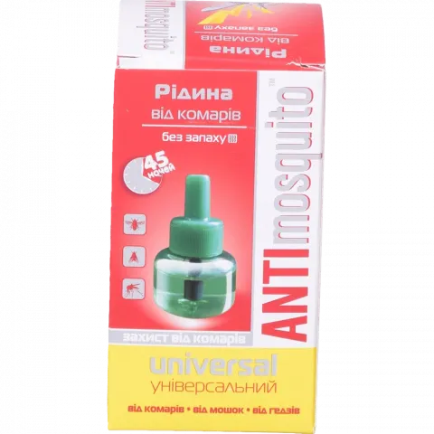 Рідина в/комарів Anti mosquito 30 мл 45 ночей