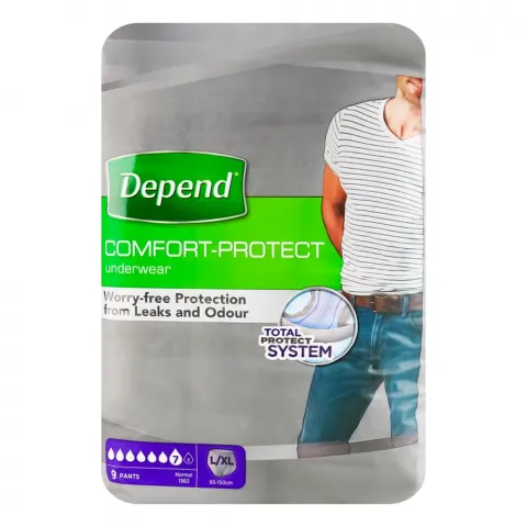 Підг.-трусики д/дорослих Depend чол. 9 шт. L/XL