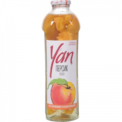 Компот Yan 930 мл з персиків