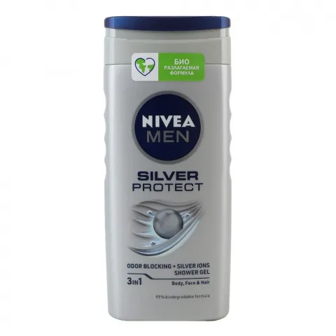 Гель д/душу Nivea 250 мл д/чол. Срібний захист