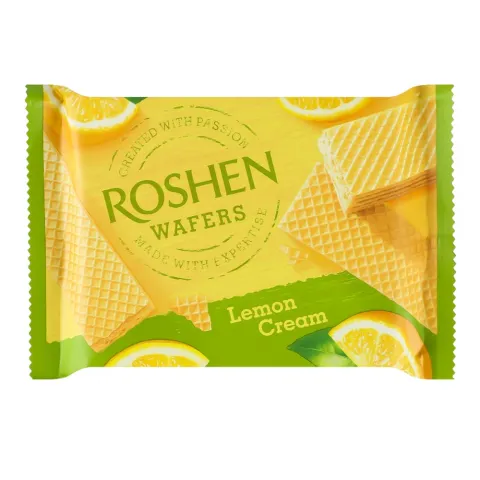 Вафлі Рошен 72 г Wafers лимон
