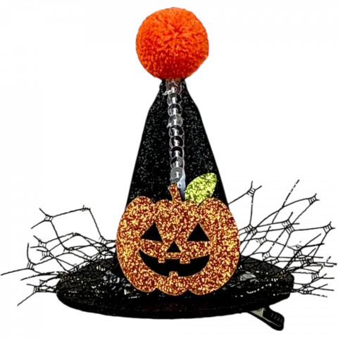 Капелюшок міні на заколці Хелловін арт. 6123-07 И321