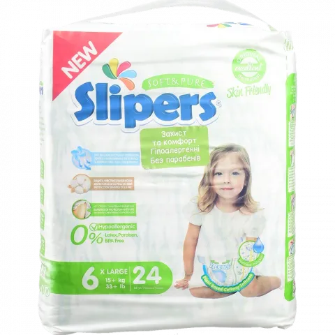 Підг. Slipers T-206 6 Twins 24 шт. (15+ кг) И189 (Туреччина)