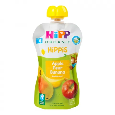 Пюре Hipp 90/100 г д/пак. Яблуко, груша, банан 8520