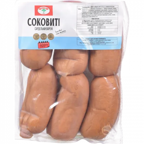 Сардельки Кілія Соковита 1 ґат. ваг.