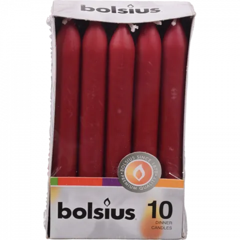 Свіча Bolsius 170/20 10 шт. бордовий, 5 год., арт. 103607002244