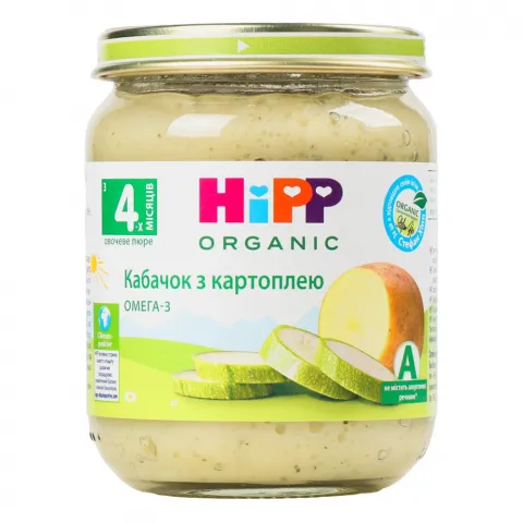 Пюре Hipp 125 г Цукіні, картопля 4022
