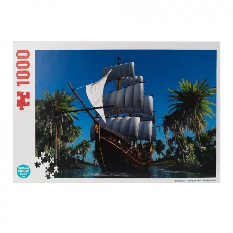 Іграшка пазл DGT-PUZZLE 1000 ел. Вітрильник на сході сонця TRFL_OC/2