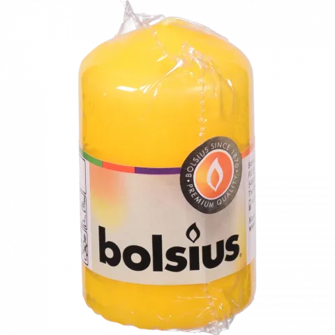 Свіча Bolsius 80/48 жовта, 15 год., арт. 103613200111