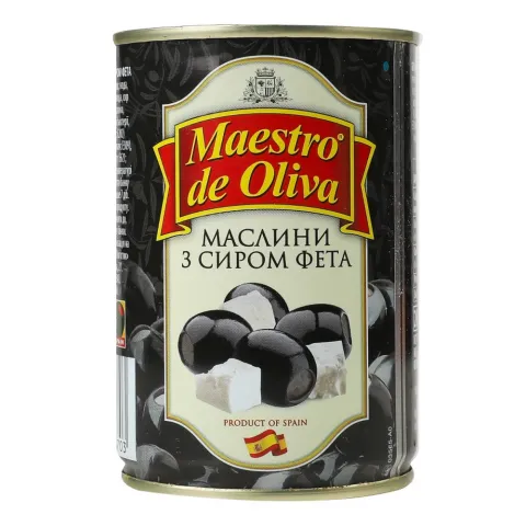 Маслини Маестро 280 г з/б з сиром фета