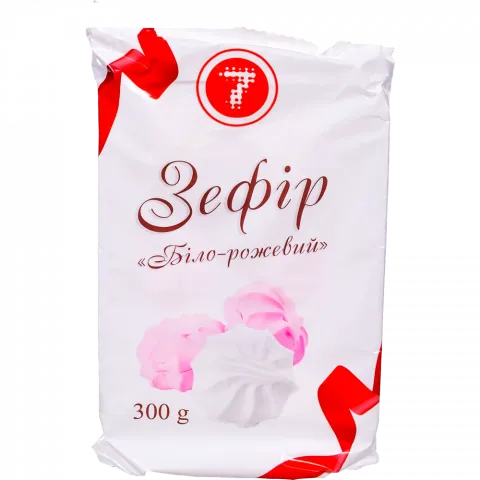 Зефір 7` 300 г Біло-рожевий`