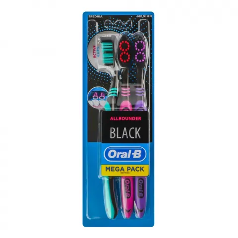 Зуб. щітка Oral-B Всебічне чищення Black 40 Medium 3 шт.