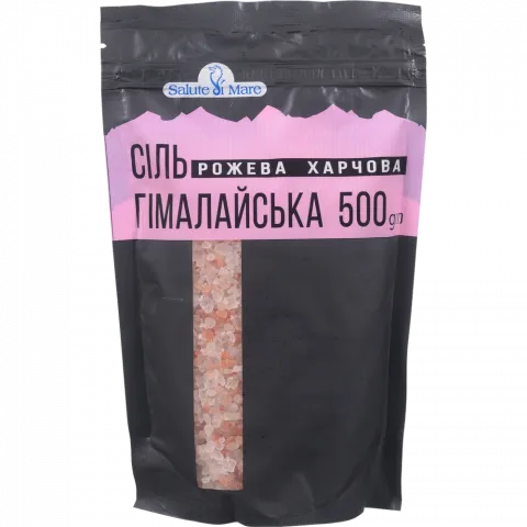 Сіль Salute di Mare 500 г крупна Гімалайська рожева