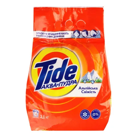 Порошок Tide 2,1/2,4 кг автомат Аква-Пудра Альпійська свіжість
