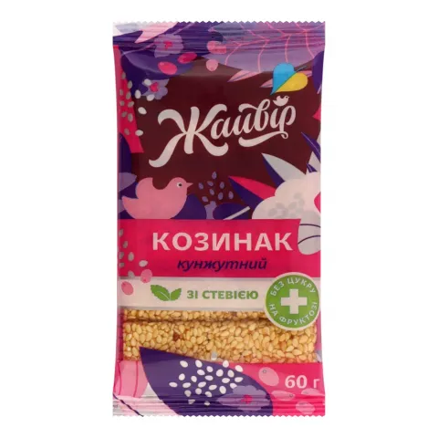 Козинак Шпола діабетич. 60 г з кунжуту на фруктозі зі стевією