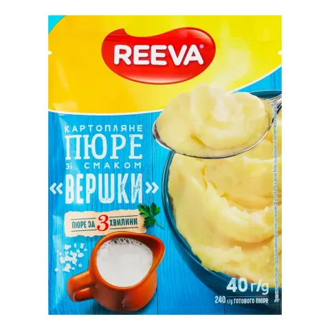 Пюре картопл. Reeva 40 г зі смаком вершків