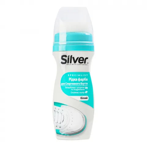 Крем-фарба д/взуття Silver 75/80 мл Преміум д/спорт. біла
