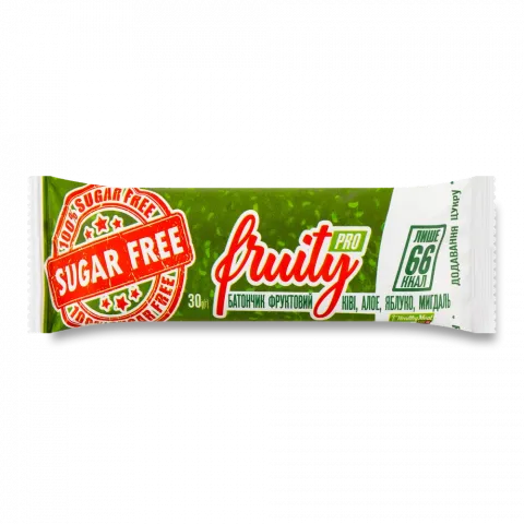 Батончик FrutyPro 30 г ківі/алое/яблуко/мигдаль