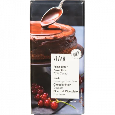 Кувертюр Vivani 200 г темн. органіч. (Німеччина)