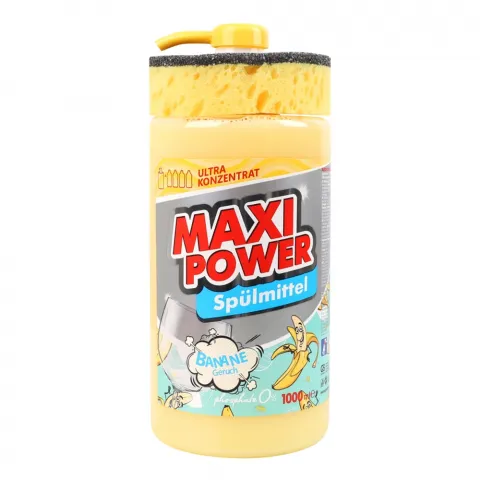 Засіб д/посуду Maxi Power 1 л Банан