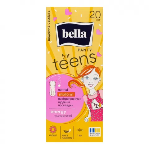 Прокладки щоден. Bella 20 шт. Energy exotic fruits dec