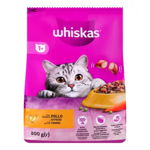 Корм д/котів Віскас 800/950 г Курка