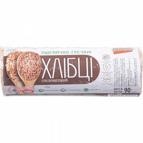 Хлібці Здраво 90 г Пшенично-гречані