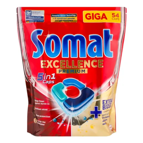 Капсули д/посудом. машин Somat 54 шт. Екселенс 5в1