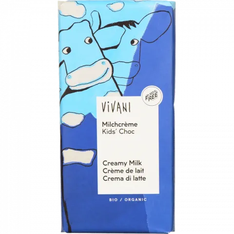 Шок Vivani 100 г мол. Kids з мол. кремом органіч. (Німеччина)