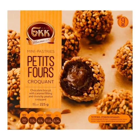 Тістечка БКК 225 г Petits fours Croquant