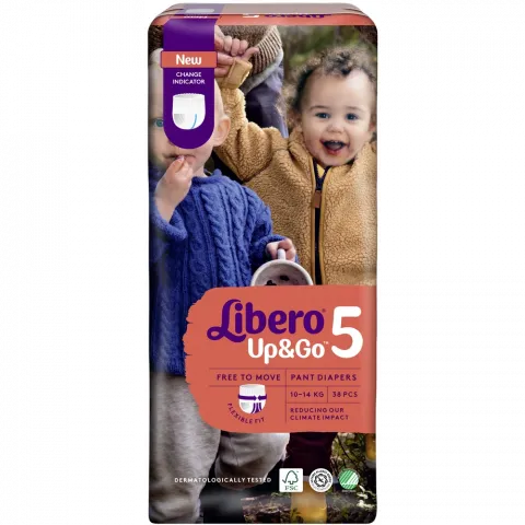 Підг.-трусики Libero 38 шт. Up and Go 5 (10-14 кг)