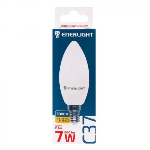 Лампа LED Enerlight свічка жовта 7 Вт E14
