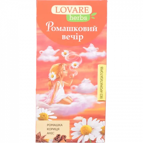 Чай Lovare 20 шт. Herbs Ромашковий вечір