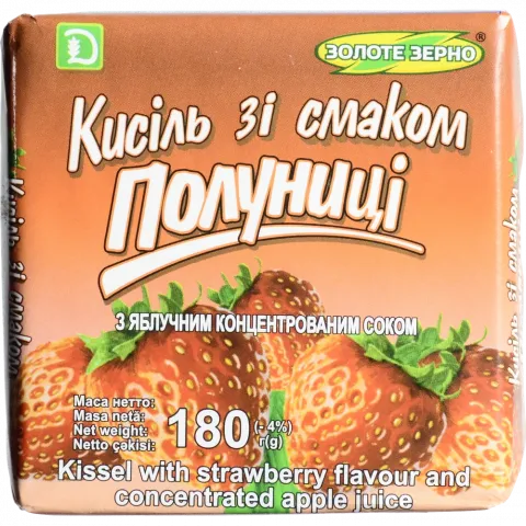 Кисіль Золоте зерно 180 г Полуничний