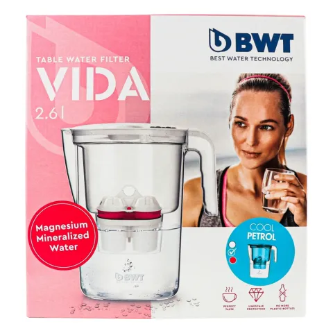 Фільтр-глечик BWT 2,6 л Vida electronic блакитний